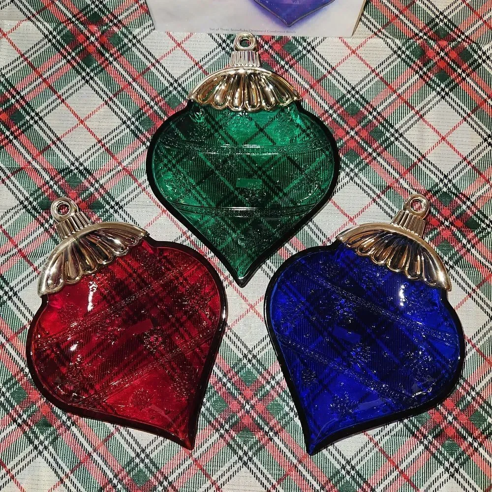 Set of Three Snowflake Ornament Condiment Bowls by Towle Silversmiths.